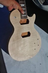 LP body / neck Real flame maple top/cap, Mahogany body les paul project