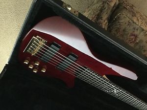 Yamaha YJM 6 String Bass John Myung Ruby Red Excellent!