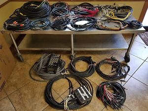 Lot of 16 Snake cables all different lengths and sizes