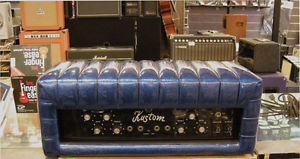 Kustom 745 PA Blue Sparkle Tuck-And-Roll PA Head--SOLD AS IS
