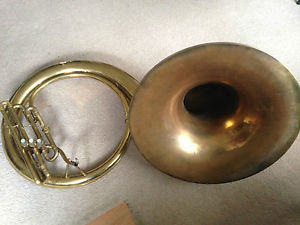 USQMC MILITARY SOUSAPHONE HOLTON ELKHON WIS. VINTAGE 1950-195??