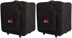 Gator G-PAR 64LED8 - Case Carries 8 Par 64 LED's (2-pack) Value Bundle