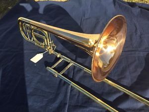 Yamaha YBL-321 Bb Bass Trombone w/ F Attachment Rose Brass Bell Bach Mouthpiece