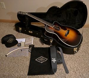 Fender Paramount PM-3 Deluxe 000 Orchestra  Acoustic Electric Guitar -Free ship-