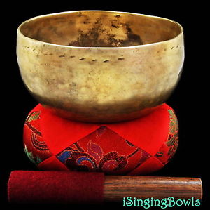 Antique Tibetan Singing Bowl: Thado 7 1/8", ca. 17th Century, D#-8 & A-10. VIDEO