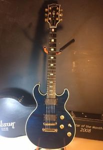 Gibson Longhorn 2008 Guitar Of The Month Trans Blue USA EMG 85 Rare