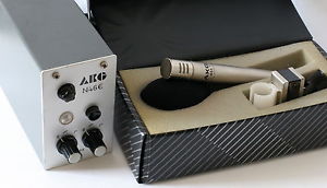 Vintage Condenser Microphone AKG C 451 E with CK 1 capsule  & AKG N46E