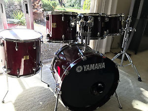 Yamaha Birch Custom Absolute Drum Set japan cherry lacquer 5pc