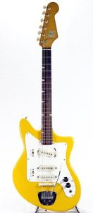 Vintage 1966 GUYATONE Electric Guitar LG-120T Yellow [Very Good] made in Japan