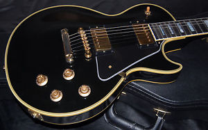 2004 Gibson Les Paul Custom Ebony 1957 Reissue LP Black Beauty Amazing Player!