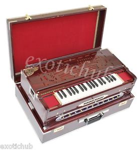 HARMONIUM~13 SCALE CHANGER~TEAK WOOD~4 OCTAVE~4SET REED~PETI~BAJA~ORGAN~KEYBOARD