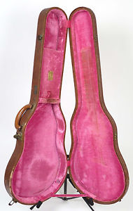 1950s Gibson Mini Burst Brown Case ES-140T, Les Paul Junior Special 3/4