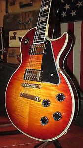 1987 Gibson Les Paul Custom Electric Guitar Gold Hardware Flame Top Orig. Case