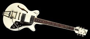Duesenberg Starplayer TV Fullerton Serie Pieza de exhibición Vintage Blanco