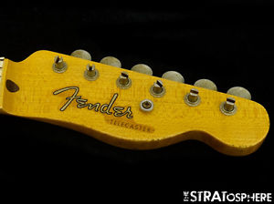 Fender USA Custom Shop 1950s Relic Telecaster NECK + TUNERS Tele Thick Maple