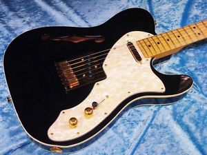Fender USA Telecaster Thinline -Black- Used  w/ Gigbag