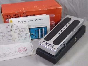 Vintage HONEY CRIER WAH WAH Guitar Pedal Effects w Original Receipt - VERY RARE