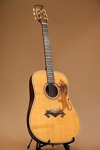 K.YAIRI Original Order Made Model 1975 NAT w/hard case F/S Guitar Bass #R1469