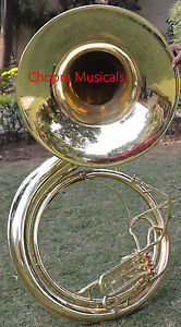 Sousaphone 25 Bell 3Valve "CHOPRA" Shinning Brass Carring Bag n M/P Free