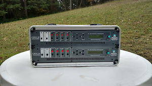 2 Peavey CEX-5L Digital Electronic Crossovers in Road Case