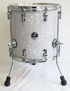 EXCELLENT SONOR S-CLASSIX 14 x 14 Birch FLOOR TOM DRUM, WHITE PEARL, FREE SHIP!