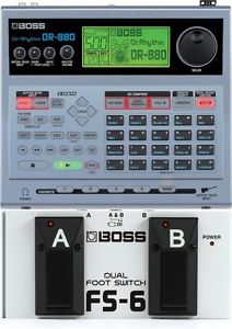 Boss DR-880 + Boss FS-6 Dual Foot Switch Pedal - Value Bundle