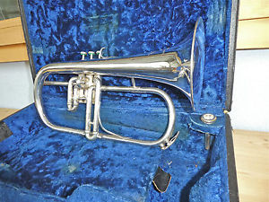 beautiful vintage ANTOINE COURTOIS PARIS flugelhorn