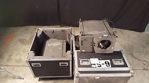 Lot of 2 x Christie Roadster S9 Projectors with Dual Case