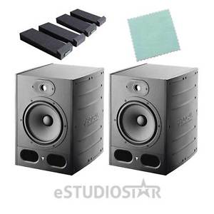 Pair Focal Alpha 50 Active 2-Way 8" Monitoring Speakers with FREE Mopads