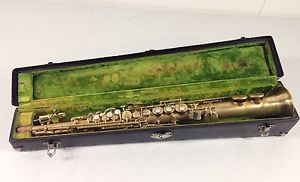 1926 Buescher Bb Straight Soprano Saxophone - Gold Plated