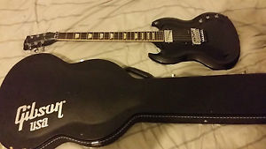 Gibson SG Diablo black electric guitar w/ Floyd Rose Tremolo and Hard case