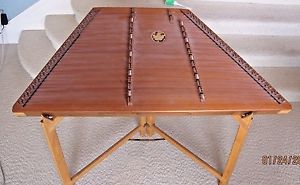 Hammer Dulcimer with Stand, Soft Carry Case +metal music stand