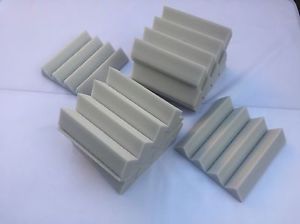 Jeru Acoustic Foam Wedge Light Gray 3 X 24 X 24 = 48 Pack