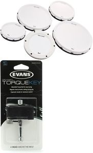 Pearl Tru-Trac Pack - 12",  13",  14", 16" BD + Evans Torque K... - Value Bundle