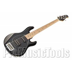 Music Man USA Stingray 5 HS BK - Black MN MH * NEW * ernie ball sting ray bass