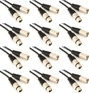 Pro Co EXM-100 Excellines Microphone Cable - 100' (12-pack) Value Bundle
