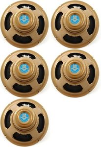 Celestion Gold 12" 50-Watt Alnico Replacement Guitar Sp... (5-pack) Value Bundle