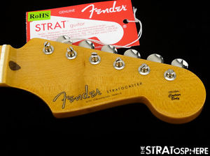 USA Fender ERIC JOHNSON Stratocaster Strat NECK + TUNERS 12" Radius Maple Nitro