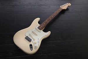 Fender Jeff Beck Stratocaster Up Date Olympic White Electric Free Shipping