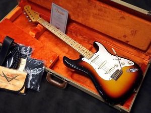 Fender MBS 1958 Stratocaster Relic 3 Color Sunburst Electric Free Shipping