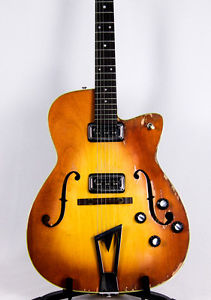 1964 Martin F-55 vintage hollow body electric guitar with DeArmonds