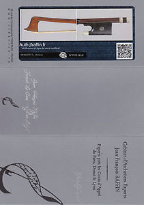 A very fine French certified violin bow L.Morizot brothers,1945,VERY NICE!