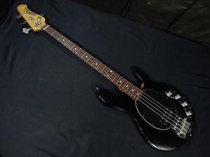 MUSIC MAN Stingray Black w/soft case Free shipping Guiter Bass From JAPAN #X1442