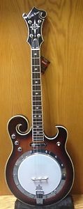 Gold Tone EBM-4 electric F-style Tenor Banjo MINT- to NM- see description+photos