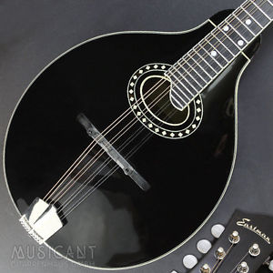 EASTMAN MD404BK A-Style Mandoline, ovales Schallloch, vollmassiv, Nitro-Lack