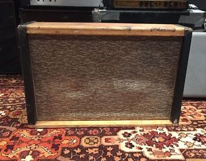 Vintage 1964 1965 1966 Marshall JTM45 Pinstripe Cloth 2x12 Plexi Amp Cabinet