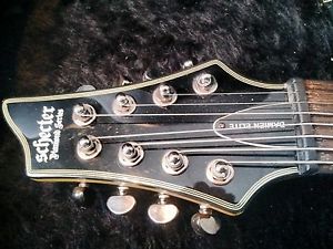 Schecter Damien Elite-8 Crimson Red Burst CRB Electric Guitar (8-String) + Case