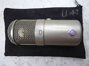 NEUMANN U47 FET VINTAGE CLASSIC PROFESSIONAL STUDIO MICROPHONE LOW SERIAL# LQQK!