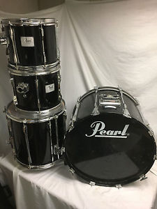 Vintage Pearl CZX Studio Black Lacquer Drum set Shell Pack