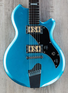 Supro Island Series Westbury Guitar, Ocean Blue Metallic, Rosewood Board